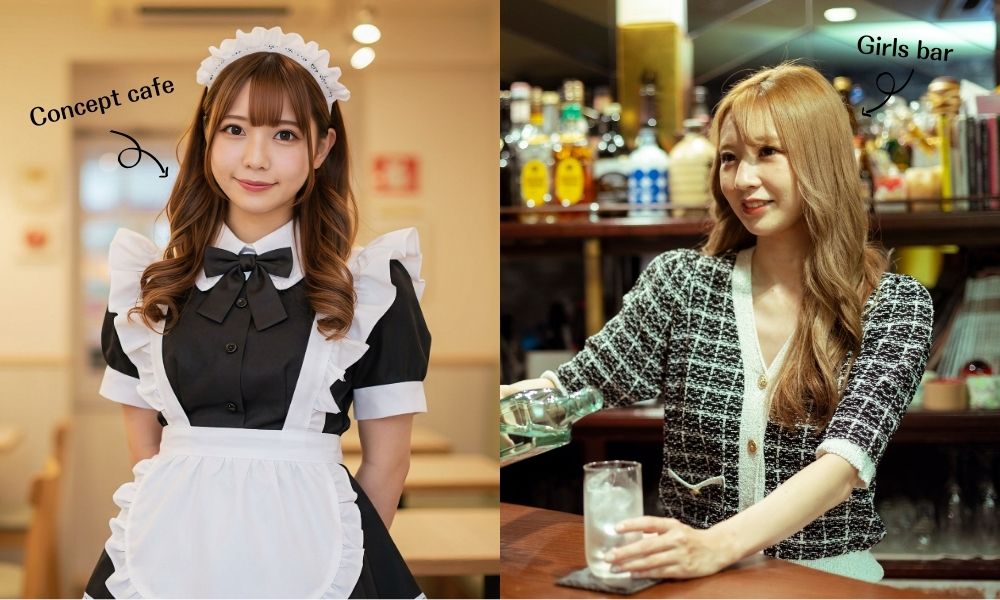 コンカフェとガールズバーの違い7選！　