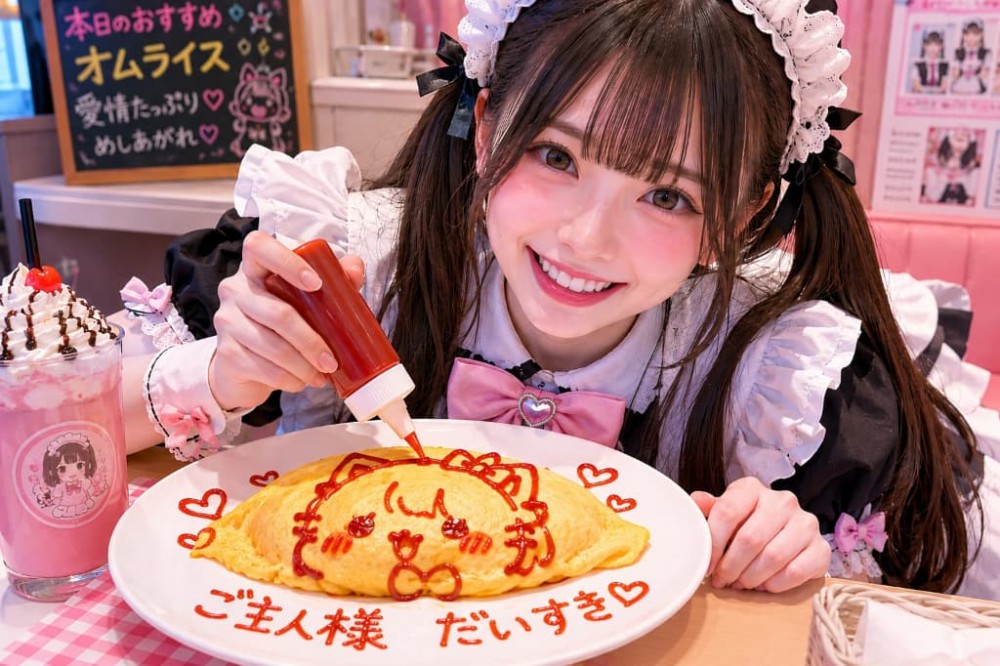 コンカフェで人気のオムライス落書きおすすめ7選