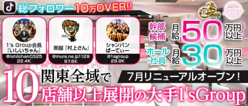 ナイトコンカフェ Juicy(ジューシー)【公式男性求人情報】(川越)のボーイ・男性求人
