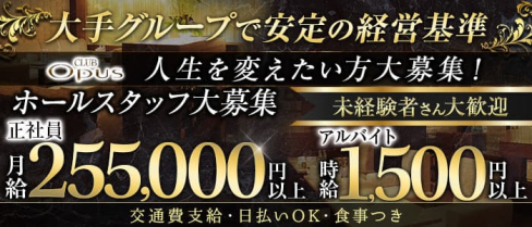 CLUB OPUS(オーパス)【公式男性求人】(すすきの)のボーイ・男性求人