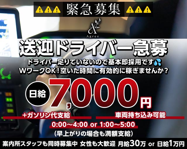 Agree（アグリー）のスナックボーイ・黒服求人