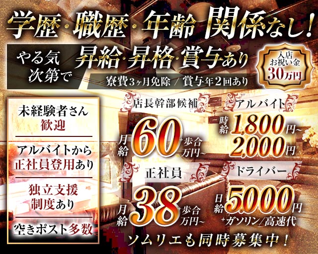 NEW CLUB LINEAR （リニア）のキャバクラボーイ・黒服求人