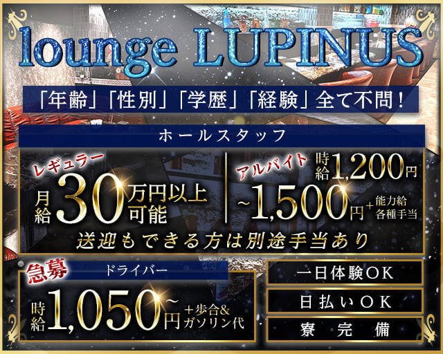 LUPINUS（ルピナス）のラウンジボーイ・黒服求人