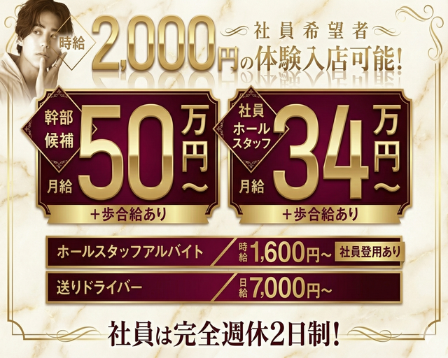 Girls Bar nuts（ナッツ）のガールズバーボーイ・黒服求人