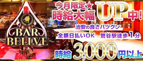 BAR BELLVE(ベルベ)【公式求人・体入情報】(上野ガールズバー)の求人・体験入店情報