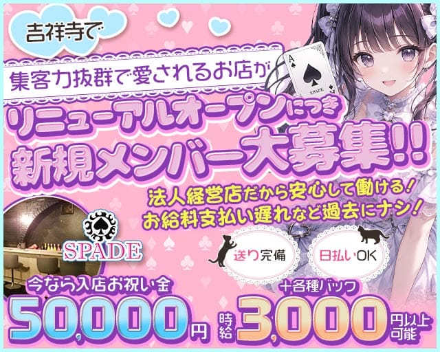 Cafe＆Bar SPADE（スペード）のガールズバー体入