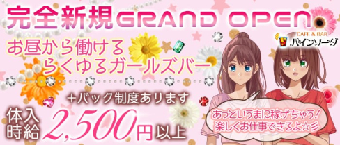 Cafe&Bar パインソーダ【公式求人情報】(関内ガールズバー)の求人・体験入店情報