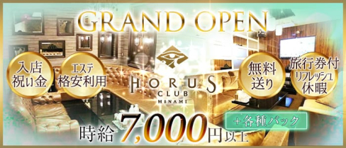 CLUB HORUS MINAMI(ホルスミナミ)【公式求人情報】(難波ニュークラブ)の求人・体験入店情報