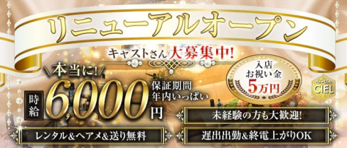 New Club CIEL(シエル)【公式求人・体入情報】(新所沢キャバクラ)の求人・体験入店情報