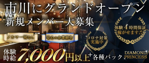 DIAMOND PRINCESS(ダイヤモンドプリンセス)【公式求人情報】(西船橋キャバクラ)の求人・体験入店情報