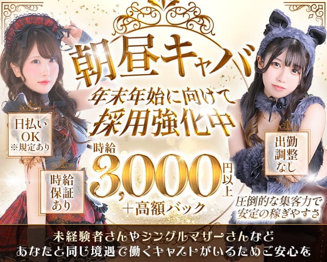 Heroine Cafe HANA（ヒロインカフェ ハナ）の昼キャバ・朝キャバ体入