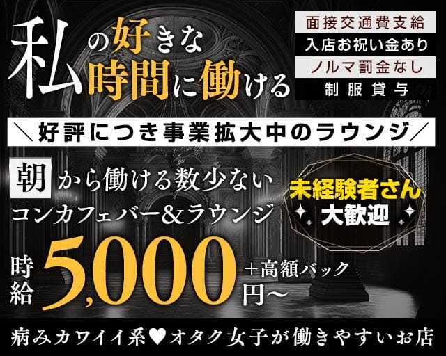 【朝・昼・夜】Girl's lounge Amour(アムール)のガールズバー体入