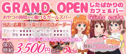 カフェ&バー Reia(レイア)【公式求人・体入情報】(渋谷ガールズバー)の求人・体験入店情報