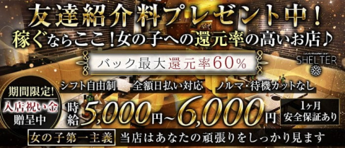 SHELTER morning(シェルターモーニング)【公式求人・体入情報】(歌舞伎町昼キャバ・朝キャバ)の求人・体験入店情報