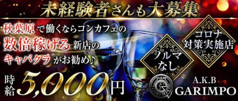 【秋葉原】A.K.B GARIMPO(エーケービーガリンポ)【公式求人・体入情報】(秋葉原キャバクラ)の求人・バイト・体験入店情報