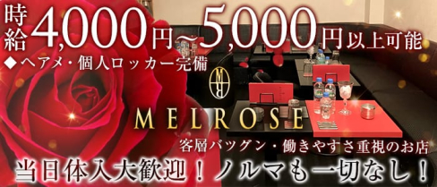 MELROSE~メルローズ~【公式求人情報】(恵比寿キャバクラ)の求人・バイト・体験入店情報