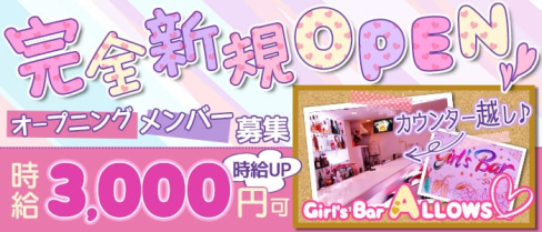 Girl's Bar ALLOWS(アローズ)【公式求人情報】(川崎ガールズバー)の求人・体験入店情報