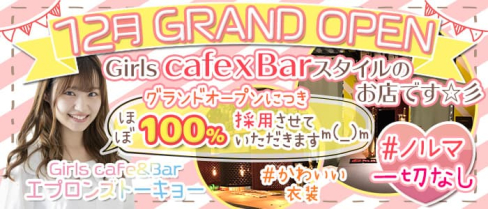 Girlsカフェ&バー エプロンズ トーキョー【公式求人情報】(新橋ガールズバー)の求人・体験入店情報