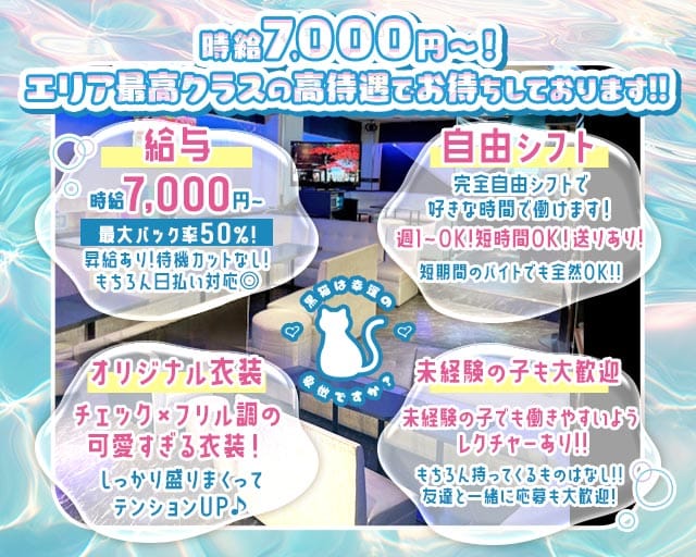 【東十条】黒猫は幸運の象徴ですか？のガールズバー体入