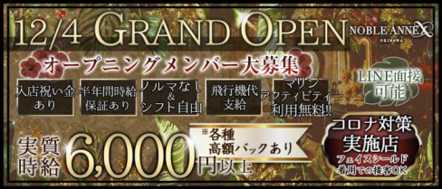 沖縄NOBLE ANNEX(ノーブルアネックス)【公式求人情報】(松山(沖縄)キャバクラ)の求人・体験入店情報