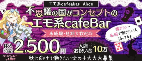 コンカフェ&バー Alice(コンカフェバーアリス)【公式求人・体入情報】(千歳烏山ガールズバー)の求人・体験入店情報