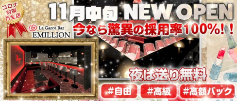 La Garce Bar EMILLION(エミリオン)【公式求人・体入情報】(錦糸町ガールズバー)の求人・体験入店情報
