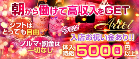 【六本木】【朝昼キャバ】アリエル【公式求人情報】(松戸昼キャバ・朝キャバ)の求人・体験入店情報