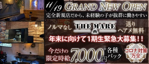 【津田沼】THE MARE(マーレ)【公式求人情報】(西船橋キャバクラ)の求人・体験入店情報