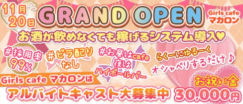 Girlscafe マカロン【公式求人・体入情報】(赤羽ガールズバー)の求人・体験入店情報
