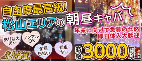 【朝・昼】CLUB Moa(モア)【公式求人・体入情報】(松山(沖縄)昼キャバ・朝キャバ)の求人・体験入店情報