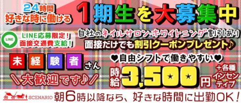 【24時間】Girls Bar SCENARIO(シナリオ)【朝・昼・夜】【公式求人・体入情報】(新宿ガールズバー)の求人・体験入店情報