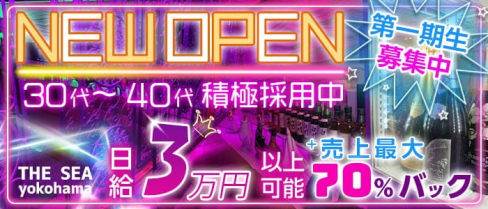 THE SEA yokohama(ザ シーヨコハマ)【公式求人・体入情報】(関内姉キャバ・半熟キャバ)の求人・体験入店情報