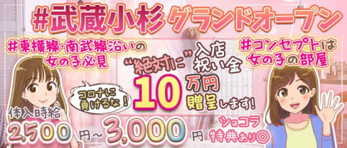 ガールズコンカフェ&バー EVE(イブ)【公式求人・体入情報】(武蔵小杉ガールズバー)の求人・体験入店情報