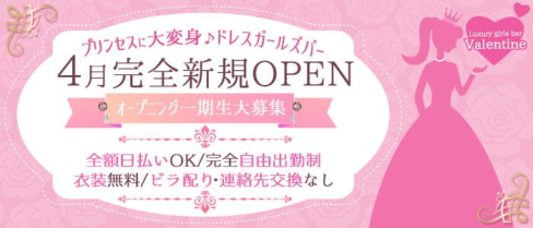 Luxury girl’s bar Valentine(バレンタイン)【公式求人・体入情報】(新橋ガールズバー)の求人・体験入店情報