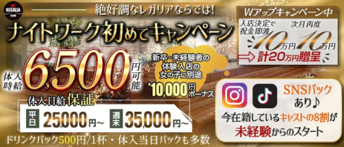 【君津】CLUB REGALIA (レガリア)【公式求人・体入情報】(木更津キャバクラ)の求人・体験入店情報