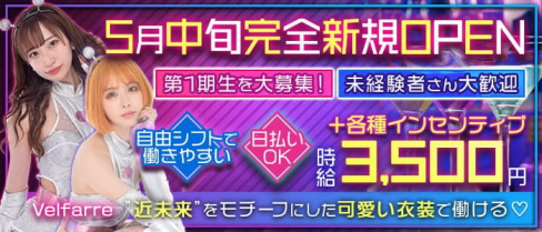 Velfarre(ヴェルファーレ)【公式求人・体入情報】(荻窪ガールズバー)の求人・体験入店情報