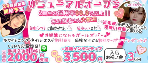Velfarre(ヴェルファーレ)【公式求人・体入情報】(荻窪ガールズバー)の求人・体験入店情報