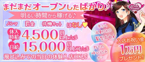 【昼・夜】PINK PLANET (ピンクプラネット)【公式求人・体入情報】(歌舞伎町ガールズバー)の求人・体験入店情報