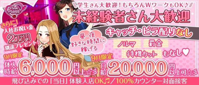 【昼・夜】PINK PLANET （ピンクプラネット）(歌舞伎町ガールズバー)の求人・体験入店情報