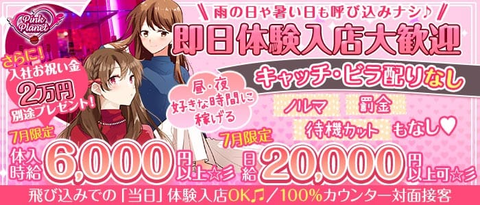 【昼・夜】PINK PLANET （ピンクプラネット）(歌舞伎町ガールズバー)の求人・体験入店情報