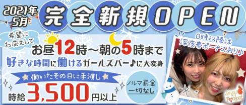 【昼・夜】Girls Bar Sugar Pocket(シュガーポケット)【公式求人・体入情報】(新橋ガールズバー)の求人・体験入店情報