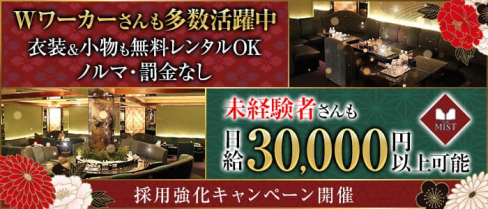 CLUB MIST(ミスト)【公式求人・体入情報】(難波ニュークラブ)の求人・体験入店情報