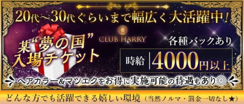 【葛西】CLUB HARRY(ハリー)【公式求人・体入情報】(葛西キャバクラ)の求人・体験入店情報