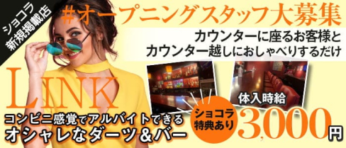 カウンターダーツバー LINK(リンク)【公式求人・体入情報】(西船橋ガールズバー)の求人・体験入店情報