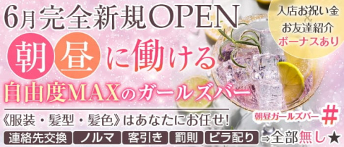朝昼ガールズバー #(ハッシュタグ)【公式求人・体入情報】(錦糸町昼キャバ・朝キャバ)の求人・体験入店情報