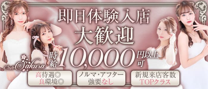 Club Sakura（サクラ）(中洲キャバクラ)の求人・体験入店情報