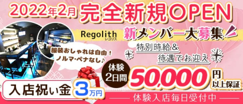 Regolith(レゴリス)【公式求人・体入情報】(関内ガールズバー)の求人・体験入店情報