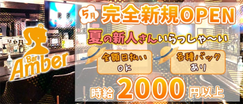 GIRLS BAR Amber(アンバー)【公式求人・体入情報】(国分町ガールズバー)の求人・体験入店情報