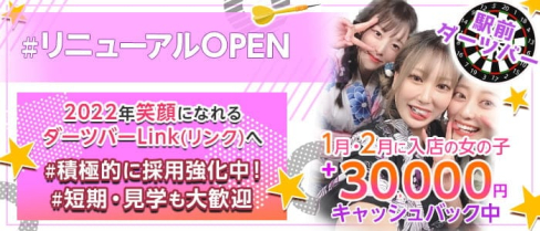 【本八幡駅】Girl's Bar Link(リンク)【公式求人・体入情報】(西船橋ガールズバー)の求人・体験入店情報