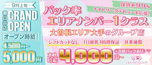 【大曽根】ORCHID ROOM(オーキッドルーム)【公式求人・体入情報】(大曽根キャバクラ)の求人・体験入店情報